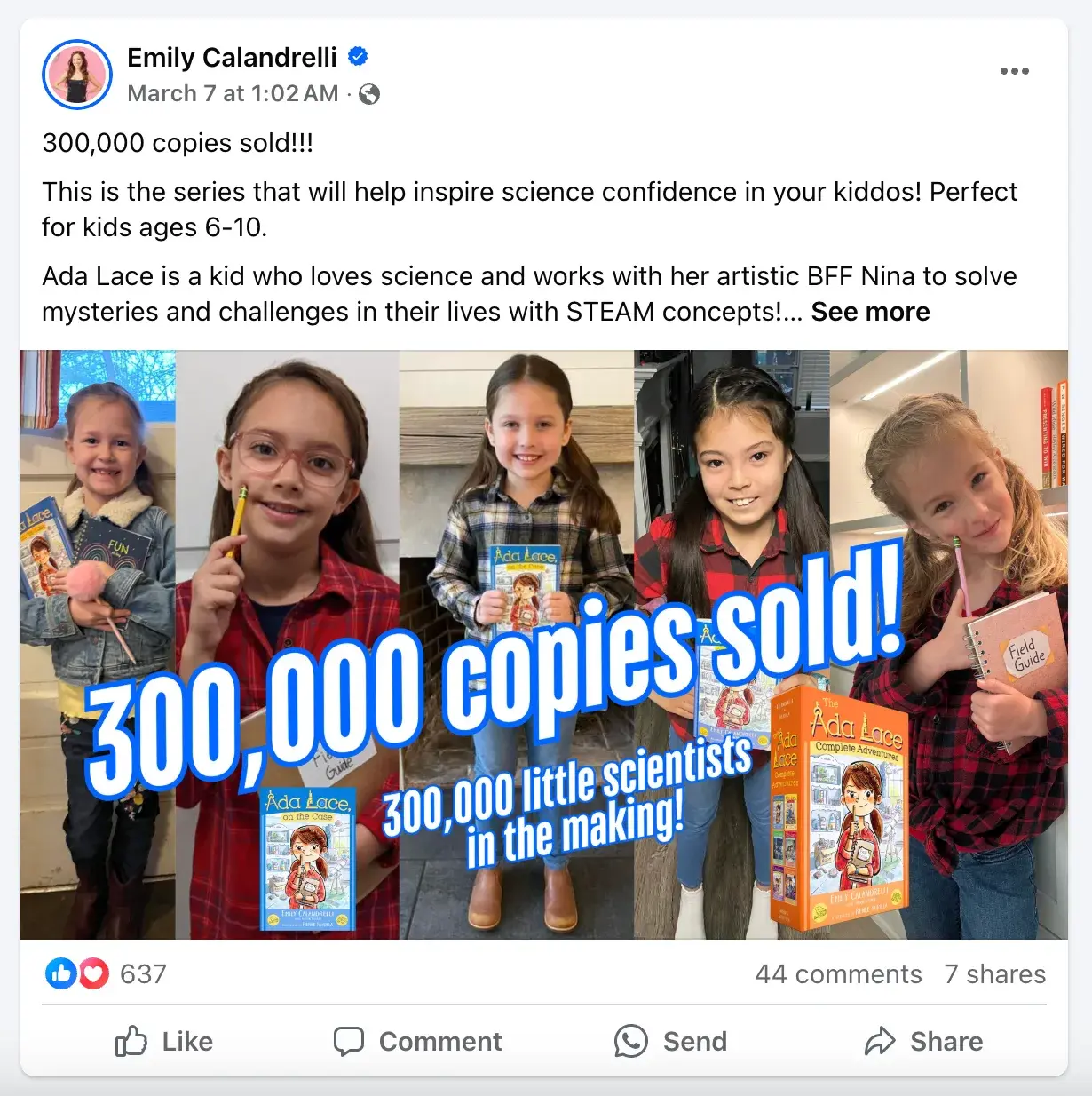 the space gal facebook post screenshot