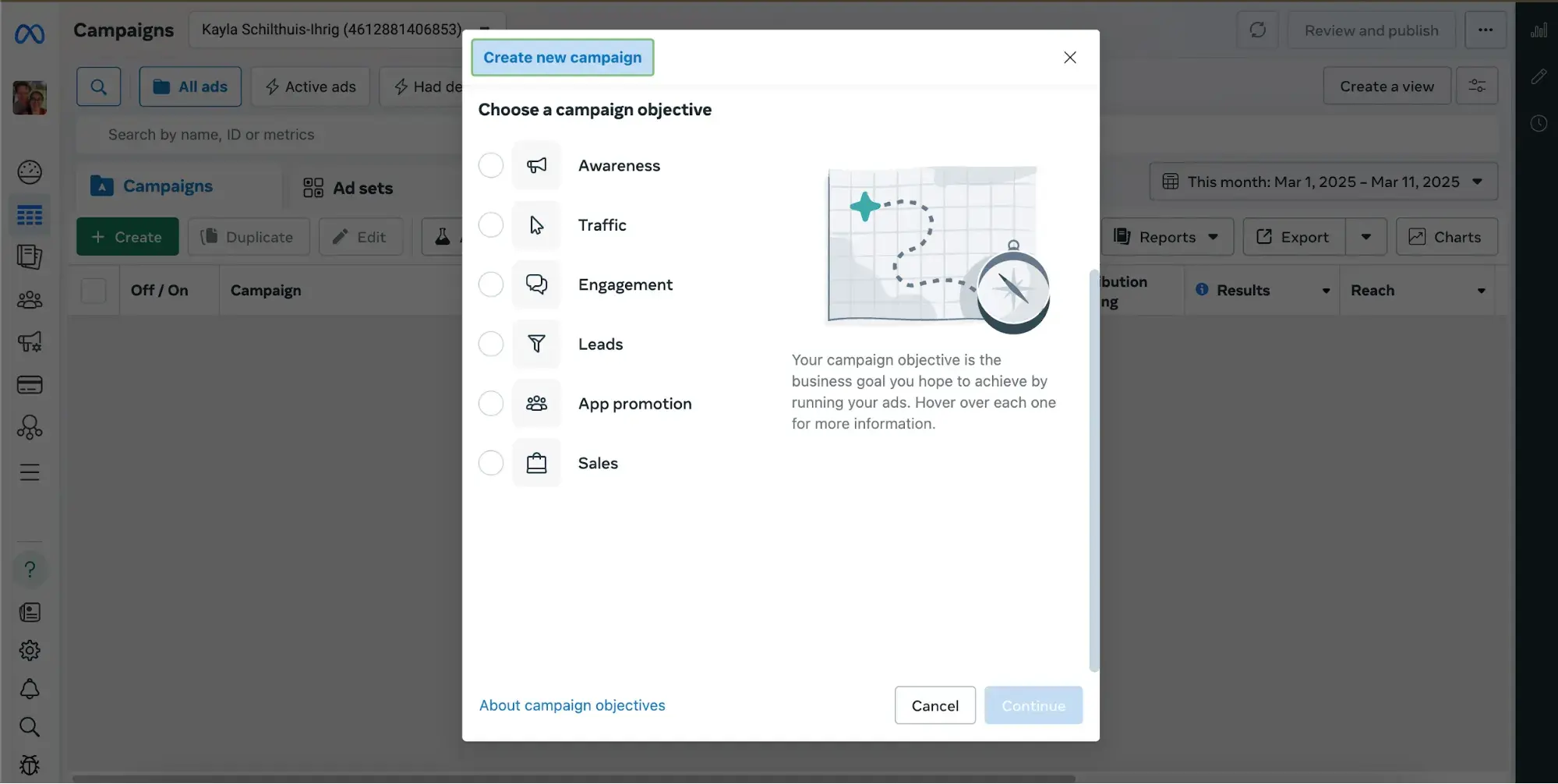 facebook ads manager screenshot