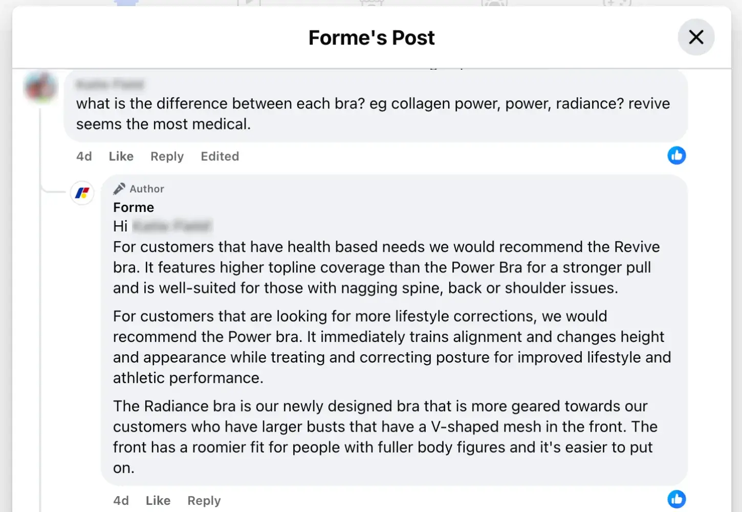 facebook page engagement screenshot