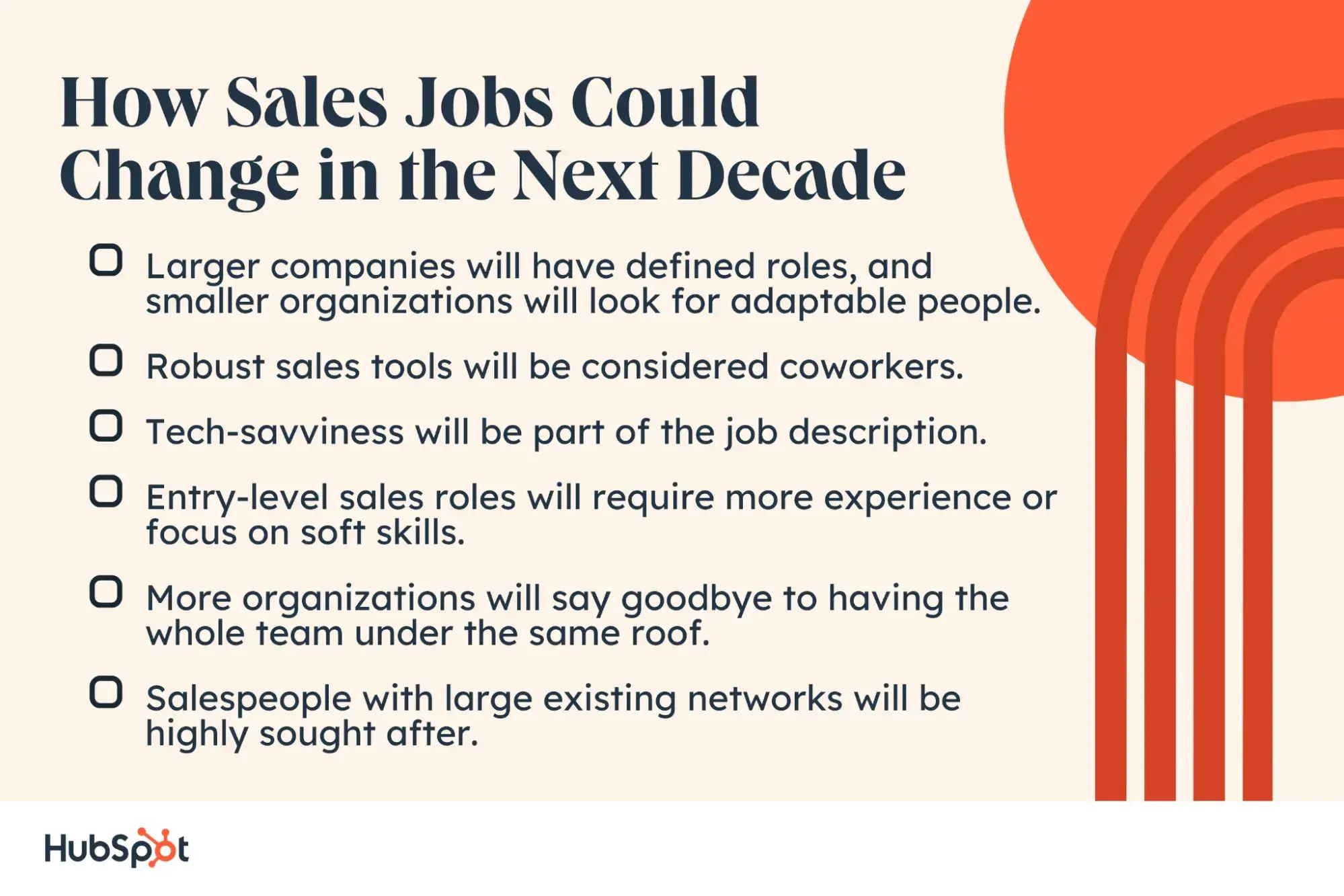 how sales jobs could change in the next decade